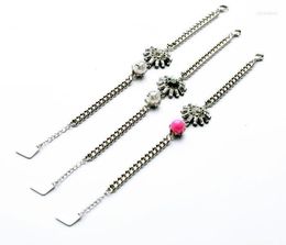 Arrival 2014 Fashion Imitation Jewellery Factory Qingdao Glass Link Chain Friendship Women Bracelets