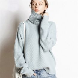 5Colors Women Pullover and Sweater Cashmere Knitted Jumpers Winter Fashion Thick Warm Female Clothes Girl Tops 201224