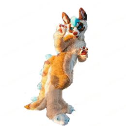 Halloween Fursuit Husky Fox Dog Mascot Costumes Carnival Hallowen Gifts Unisex Adults Fancy Party Games Outfit Holiday Celebration Cartoon Character Outfits