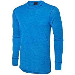 Mens Merino Wool Base Layer Thermal Shirt Long Sleeve Lightweight 180G Everyday Baselayer Thermal Top Merino Wool T-Shirt T220808