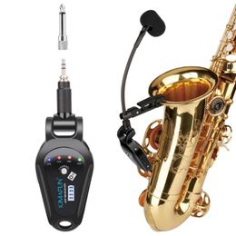 musical horns NZ - Microphones KIMAFUN UHF Wireless Microphone System Clip On Musical Instruments For Saxophone Trumpet Sax Horn Tuba Flute Clarinet Pipe