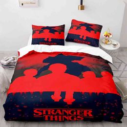 New Stranger Things Bedding Set Single Twin Full Queen King Size Bed Aldult Kid Bedroom Duvetcover s 016