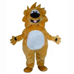 Halloween yellow lion Mascot Costume Top Quality Cartoon Character Outfits Suit Unisex Adults Outfit Christmas Carnival Fancy Dress
