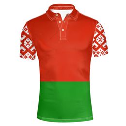 Belarus Youth Student Polo Shirt diy Free Custom Name Number Print Photo Blr Country russian nation flag Belarusian clothing