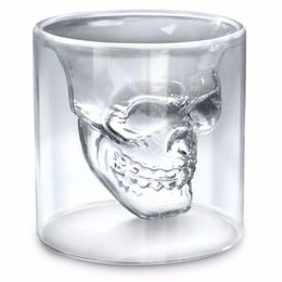 25ML 70ML 150ML 250ML Wine Cup Skull Glass Shot Beer Whiskey Halloween Decoration Creative Party Transparent Drinkware Drinking Glasses