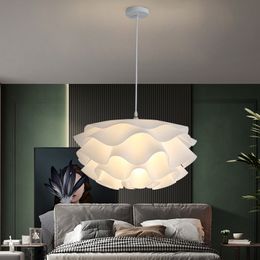 Schlafzimmer-Pendelleuchten, Deckenleuchte, einfacher und moderner LED-Kronleuchter für den Innen- und Außenbereich, nordische Blütenblätter, neue Beleuchtung