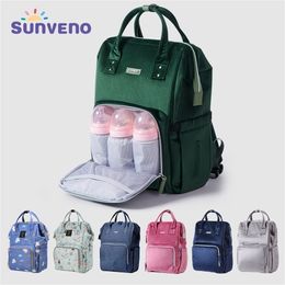 Sunveno Original Diaper Bag Travel Baby s Mommy Backpack Organiser Nappy Maternity Mother Kids 220817