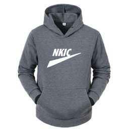 Fashion Quality Brand Men's Hoodies Spring Autumn Male Casual white Grey Hoodies Sweatshirts Men letter printing Sweatshirt Tops