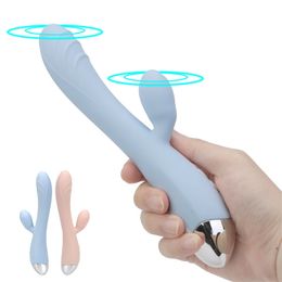 Sex toy Toy Massager Dildo Vibrator Wand 10 Frequency Adult Products g Spot Clitoris Stimulator Toys for Women Dual Motor Shop QGDE