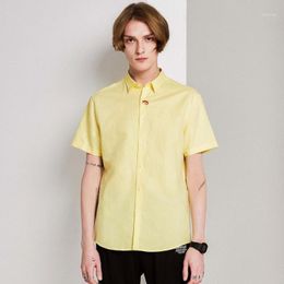 Mark Fairwhale 2022 Summer Men Casual Shirt Lobster Embroidery Single Breasted Stand Collar Tops 718203022043 Men's Shirts