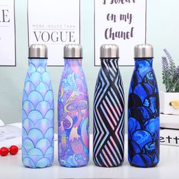 Custom 304 Stainless Steel Bottle For Water Creative Thermos Vacuum Insulated Cup DoubleWall Travel Drinkware Sports Flask 220608