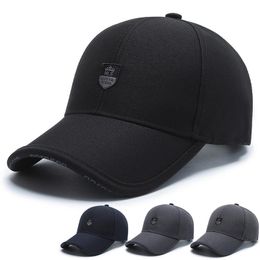 Men Fashion Wild Sunshade Sun Protection Black Baseball Cap For Winter Women Sport Cotton Warm Hats Male Kpop Bone Unisex