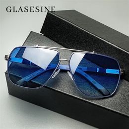 Glasesine Luxury Polarized Sunglasses For Men's Driving Shades Male Sun Glasses Men Fishing Outdoor Square s UV400 220531