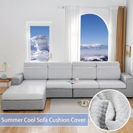 Chair Covers Cool Sofa Cushion Cover Solid Colour Elastic Chaise Longue 2 3 Seater Sectional Seat CoverChair