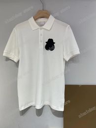 22ss Men Women Designers t shirt polo Animal Print short sleeve Man Crew Neck paris Streetwear white black xinxinbuy S-XL