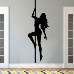 Wall Stickers Long Hair Girls Portrait Sticker Wallpapers Decals Sexy Woman Art Mural HJ67