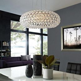 Pendant Lamps Dia35/50/65cm Modern Acrylic Caboche Lights Bedroom Restaurant Fixtures Pendente Lustres Para Sala 110-240VPendant