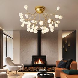 Pendant Lamps Modern LED Ceiling Chandelier Lighting Living Room Bedroom Chandeliers Firefly Branches Creative Home Fixtures AC220VPendant