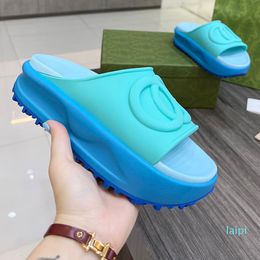 Designer Sandals Thick Sole Women Shoes luxury Slides Foam Rubber Sandals Size 35-41
