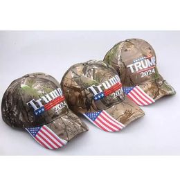 Donald Trump 2024 Hats Camouflage US Presidential Election Baseball Caps Adjustable Outdoor Sports Camo Trump Party Hat BES121