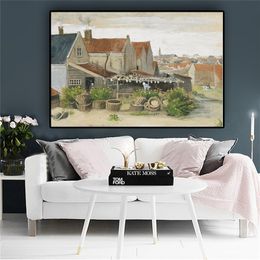 Van Gogh Fish Drying Barn Landscape Oil Painting Reproductions on Canvas Nordic Posters and Prints Wall Picture for Living Room