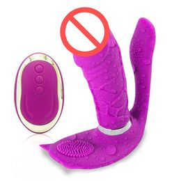 Wearable Remote Vibrators Heated Vibrator Butterfly Panties Vibrator Clitoris Dildo Sex toys