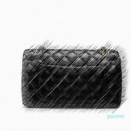 2022 Classic Flap Designers Brand Bag Caviar Grain Cowhide Leather Fashion Handbag Women's Wallet Golden Chain Shoulder Bags Cross B56252