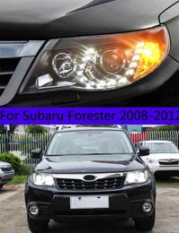 car styling LED head lamp For Subaru Forester LED Headlight 2008-2012 DRL high beam lens turn signal headlights
