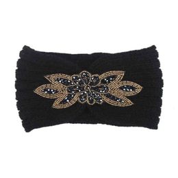 Women Knitted Headbands Women Winter Warm Crochet Head Wrap Wide Elastic Hair Headband with Accessories Hair Bands For lady AA220323