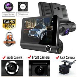 Hd P Dual Lens Rear View Mirror Car Dvr Camera Video Recorder Dash Cam GSensor J220601
