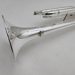 Bb Flat Small Trumpet Silver Plated Trumpet Instrument High Quality with Mouthpiece