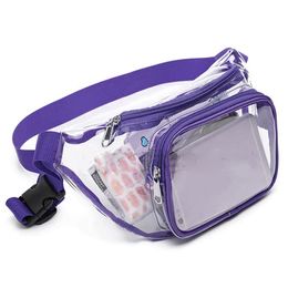 50pcs DHL PVC transparent mobile phone pouches sports outdoor Fanny pack waterproof rafting fitness travel portable storage bag