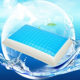 Pillow Summer Cooling Gel Repair Cervical Spine Neck Memory Foam For Sleep Insomnia Health Care Silicone PillowPillow