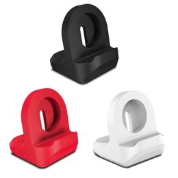 Silicone Charge Stand Holder Station Dock for Apple Watch Iwatch Series 2/3/4/5/6/7 42mm 38mm 44mm 45mm 41mm 40mm Charger Cable