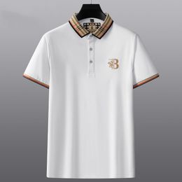 2023 High end embroidered short sleeved cotton polo shirt men s T Korean fashion clothing summer luxury top 220606