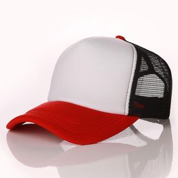 women trucker hats Canada - Ball Caps Free Printing Customized Logo Mesh Trucker Hat Fashion Men Women Children Travel Team Baseball Cap Truker CapBall