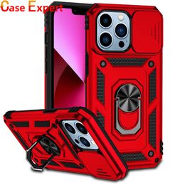 Camera Protection Metal Ring Holder Hybrid Shockproof Cases For iPhone 14 15 Plus Pro Max 13 12 11 XS XR Samsung S24 Ultra Moto Stylus 5G Google Pixel 6