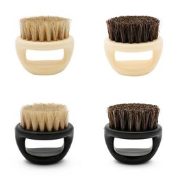 Aftershave Shaver Hair Removal Men Brush Barber Salon Face Facial Beard Cleaning Appliance Tool Razor Brush with Handle SN4529