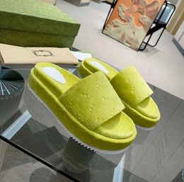 NEW Women Slippers High-heeled Flatform GGity Letter Thick with Slides shoes Fashion Running Sneakers