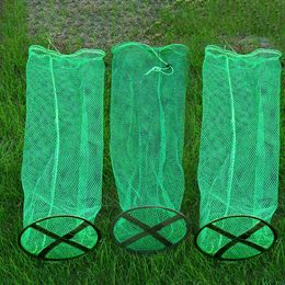 Fishing Accessories Landing Net Fish Shrimp Mesh Hand Casting Trap Foldable Network Cage Tackle Tools AccessoriesFishing