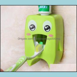 Toothbrush Holders Bathroom Accessories Bath Home Garden Matic Tootaste Dispenser Family Holder For Household Wall Mount Rack Set Squeezer