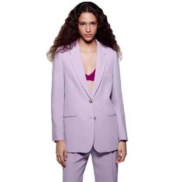 T8048 Womens Suits & Blazers Tide Brand High-Quality Retro Fashion designer Pure color Series Suit Jacket Lion Double-Breasted Slim Plus Size Women's Clothing