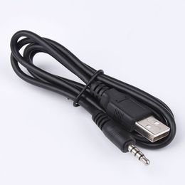 100cm Universal 2 In 1 Aux Audio 3.5mm To USB Male Adapter Cable Charging Cord Wire Line
