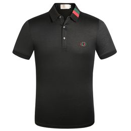 Polos masculinos de alta qualidade camisetas clássicas de manga curta 2022 verão algodão bordado camiseta de luxo nova camisa polo de grife High Street