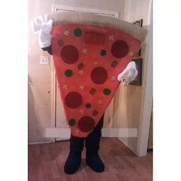 High quality Delicious Pizza Mascot Costumes Halloween Fancy Party Dress Cartoon Character Carnival Xmas Easter Advertising Birthday Party Costume Outfit