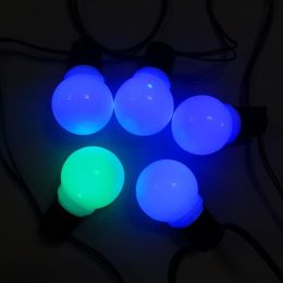 Strings 50mm Addressable RGB Full Colour WS2811 Globe Type Pixel Light;DC5V Input;0.24W;white Base;50pcs A StringLED LEDLED LED