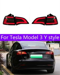 Car Parts Goods Tail Light For Tesla Model 3 Y Style Taillights Rear Lamp LED Signal Reversing Parking Lights