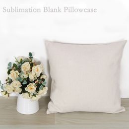 Personalised Sublimation Pillow Case Blank Sofa Cushion Cover Bedroom Decoration DIY Gift Household Decoration Supplies