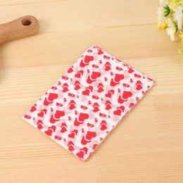 Gift Wrap 100pcs/lot Red LOVE Heart-shaped Handmade Candy Wrapper Paper Wedding Greaseproof Waterproof Nougat Wrapping PaperGift