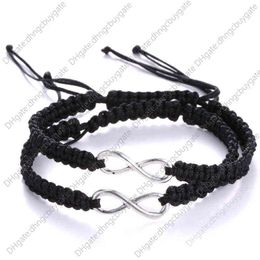 Pcs/set Infinity Bracelets Bohemia Vintage Rope Chain Charm Women Men Handmade Friendship Lovers Jewelry Party Gifts